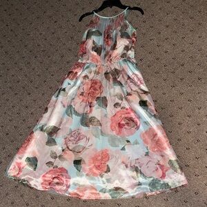 Floral Sleeveless Maxi Dress